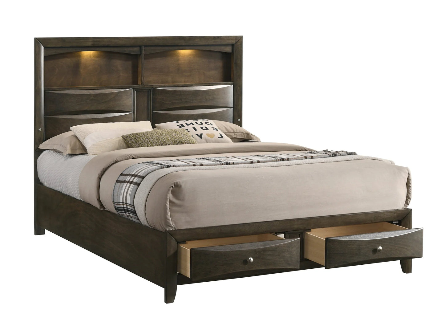 Queen Bed with Storage