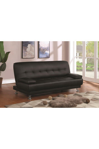 Pierre Tufted Upholstered Sofa Bed Black