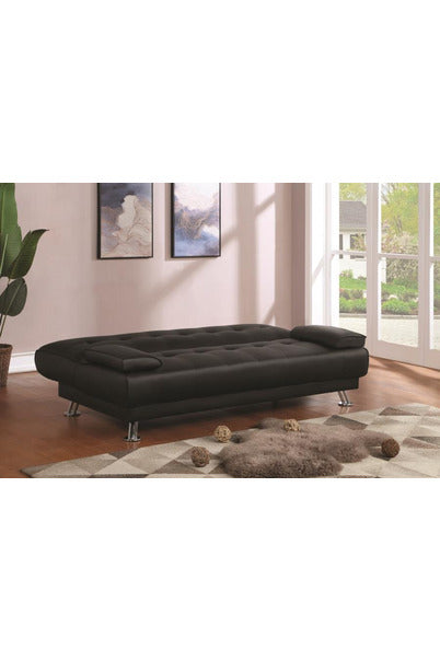 Pierre Tufted Upholstered Sofa Bed Black