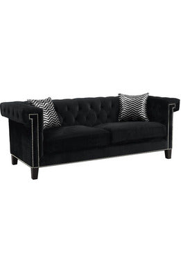 Reventlow Tufted Sofa Black