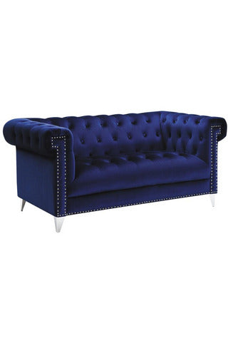 Bleker 2-piece Tuxedo Arm Living Room Set Blue