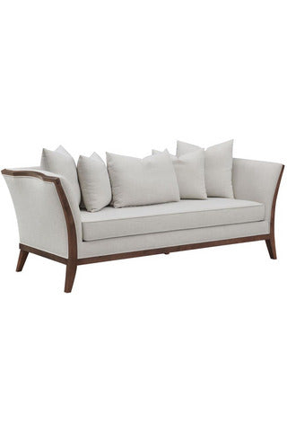 Lorraine Upholstered Sofa with Flared Arms Beige