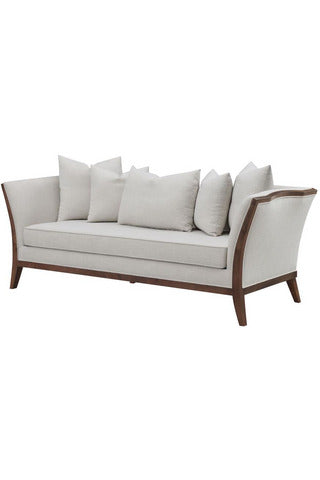 Lorraine Upholstered Sofa with Flared Arms Beige