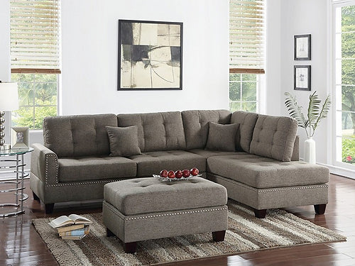 3Pcs Sectional Set Coffee