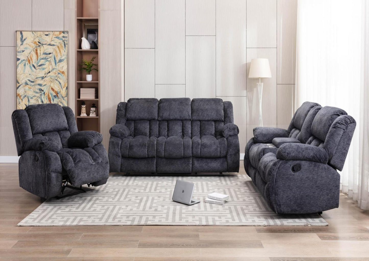 SOFÁ MOTION GRIS-MOTION LOVESEAT